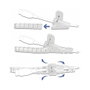 DeLOCK Manguera de espiral con herramienta de inserción 2,5 m x 15 mm blanco
