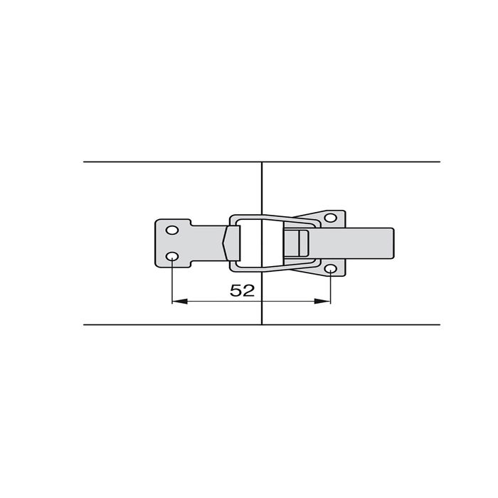 Emuca Lote de 10 cierres de palanca tensor para muebles, Acero, Cincado Emuca Lote de 10 cierres de palanca tensor para muebles, Acero, Cincado