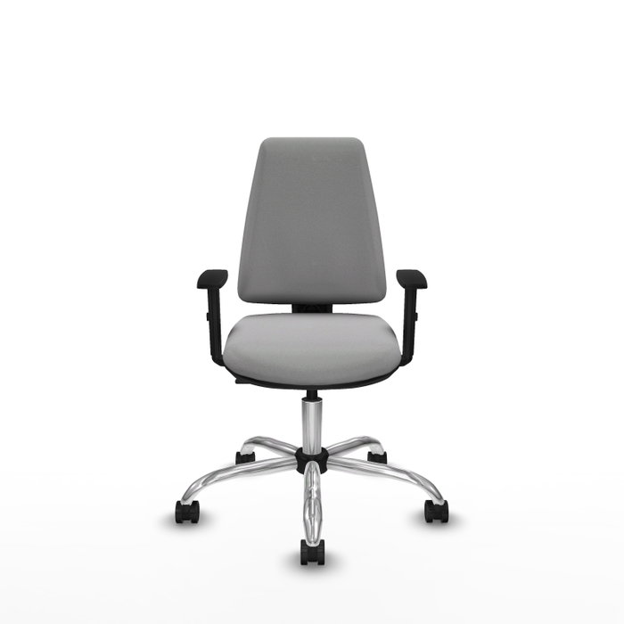PIQUERAS Y CRESPO Silla de oficina Elche Gris claro con Brazos 1D