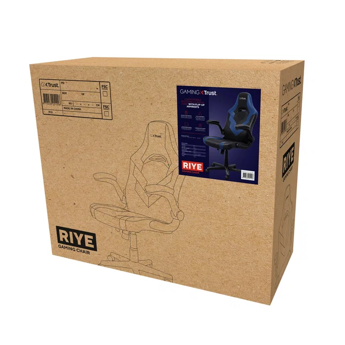 Trust GXT 703B Riye Silla Gaming Negro, Azul