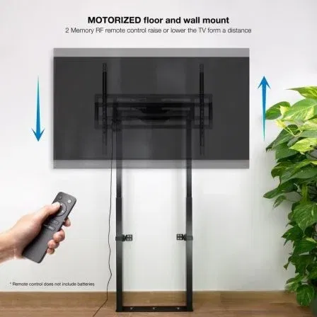 TooQ Soporte Motorizado para TV de Pared y Suelo FSM01-B, Pantallas 55-100 Pulgadas, Hasta 120 kg, Control Remoto, Ajuste de Altura 1015-1765 mm TooQ Soporte Motorizado para TV de Pared y Suelo FSM01-B, Pantallas 55-100 Pulgadas, Hasta 120 kg, Control Remoto, Ajuste de Altura 1015-1765 mm