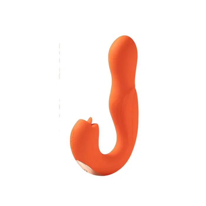 Honey Play Box Joi Pro Vibrador y Lamer Clítoris 2-en-1 Naranja