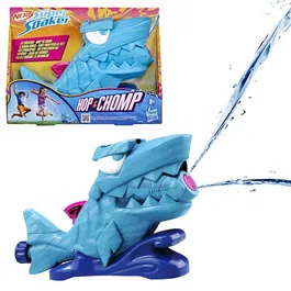 Nerf Super Soaker Hop & Chomp SOA, Pistola de Agua con Mandíbula Articulada y Conexión para Manguera de Jardín, Juguete para Niños a Partir de 3 Años, Referencia HASG21485L0