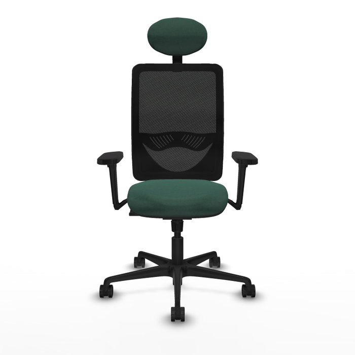 PIQUERAS Y CRESPO Silla de oficina Zulema con mecanismo Sincro, Verde botella y Negro PIQUERAS Y CRESPO Silla de oficina Zulema con mecanismo Sincro, Verde botella y Negro