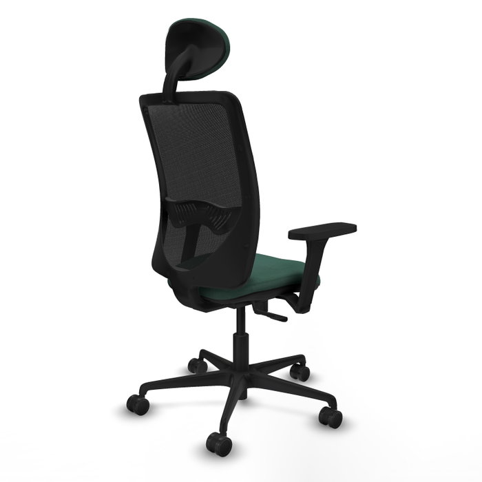PIQUERAS Y CRESPO Silla de oficina Zulema con mecanismo Sincro, Verde botella y Negro PIQUERAS Y CRESPO Silla de oficina Zulema con mecanismo Sincro, Verde botella y Negro