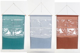 DKD Home Decor Organizador Basicos Azul Marron 3 x 75 x 35 cm (12 Unidades)