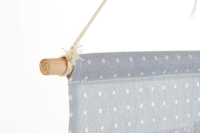 DKD Home Decor Organizador Basicos Azul Marron 3 x 75 x 35 cm (12 Unidades)