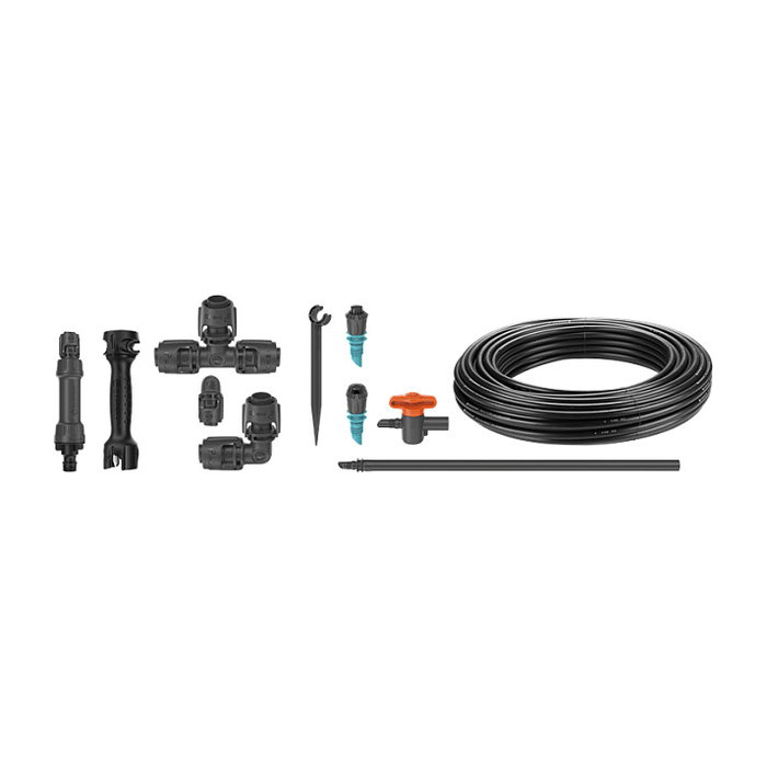 Gardena Micro-Drip-System Set de riego para huertos y parterres de hasta 60 m² (25 m)
