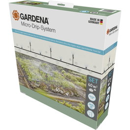 Gardena Micro-Drip-System Set de riego para huertos y parterres de hasta 60 m² (25 m)