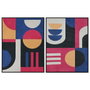DKD Home Decor Cuadro Lienzo Velvet 63x3x83 Moderno Surtido de 2 piezas