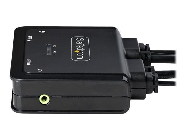StarTech.com C2-H46-UAC-CBL-KVM Interruptor KVM 4K Ultra HD Negro