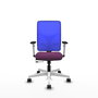 PIQUERAS Y CRESPO Silla de oficina Motilla con mecanismo Sincro/Traslack, Morado y Azul