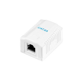 Logilink Caja de Superficie RJ45 Cat. 6A Apantallada 10 Gigabit Ethernet PoE/PoE+