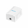 Logilink Caja de superficie cat.6a con 1 conector RJ45 blindado, blanco