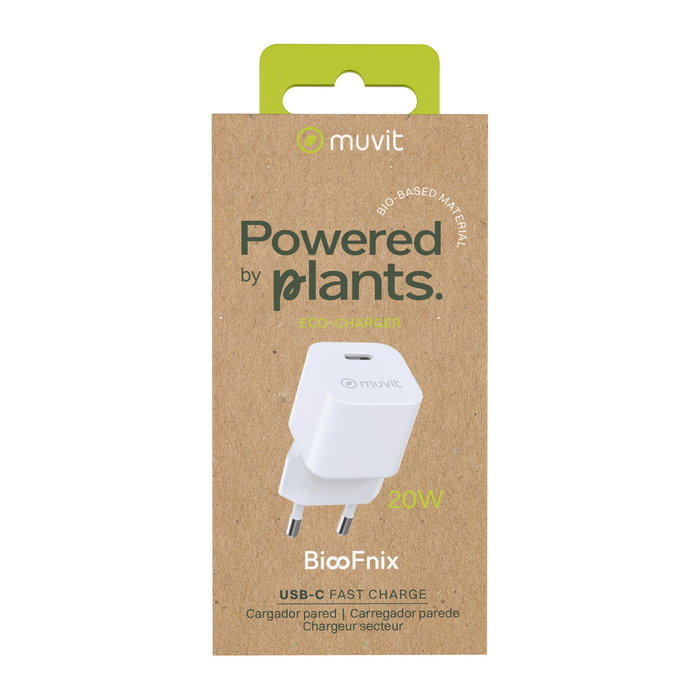Muvit For Change Cargador de Pared BiooFnix 20W USB-C MCACC0048