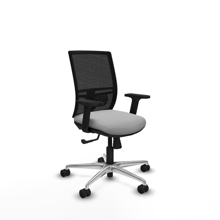 PIQUERAS Y CRESPO Silla de oficina Yunquera con mecanismo Sincro, Gris claro y Negro PIQUERAS Y CRESPO Silla de oficina Yunquera con mecanismo Sincro, Gris claro y Negro