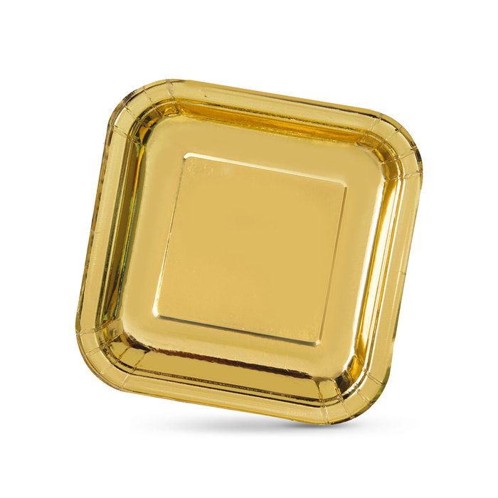 Set de Platos Algon Dorado 23 cm 10 Piezas (18 Unidades)