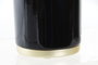 DKD Home Decor Vaso de Gres y Metal Negro 8x8x10