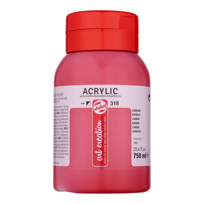 Talens Art Creation Pintura Acrílica Carmín 318 750 ml Talens Art Creation Pintura Acrílica Carmín 318 750 ml
