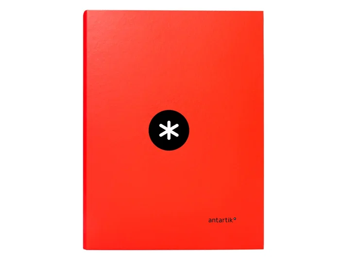 Antartik Carpeta de anillas A4 4/25 mm Roja