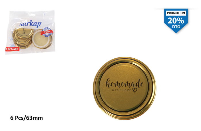 Inde Set 6 Tapas 63T Twist Off "Gold" (24 Cajas) Inde Set 6 Tapas 63T Twist Off "Gold" (24 Cajas)