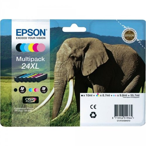 Epson Multipack Claria Photo HD 24XL 6 Colores C13T24384011 Epson Multipack Claria Photo HD 24XL 6 Colores C13T24384011