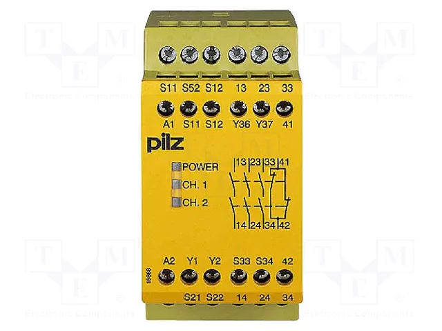 Pilz PNOZ X4 24VDC 3n/o 1n/c 774730 Relé de Seguridad Pilz PNOZ X4 24VDC 3n/o 1n/c 774730 Relé de Seguridad