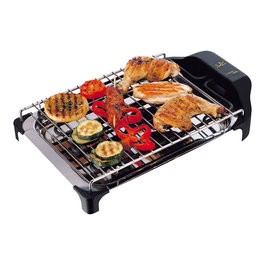 Jata Hogar Barbacoa eléctrica 2400 W Acero inoxidable 42 x 26 x 7 cm