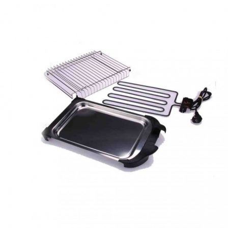 Jata Hogar Barbacoa eléctrica 2400 W Acero inoxidable 42 x 26 x 7 cm