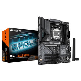 Gigabyte WF6E Placa Base ATX AMD B840 Zócalo AM5 DDR5 Wi-Fi 6E para Procesadores AMD Ryzen 7000/8000/9000