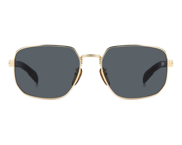 David Beckham DB-7121GS-RHLIR Gafas de sol doradas con cristal gris