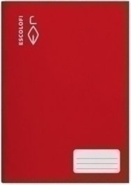 ESCOLOFI Pack de 10 Libretas A4 con Pauta Montessori 3,5cm Rojo