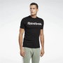 Camiseta de Manga Corta Hombre Reebok Graphic Series Linear Logo Negro