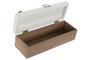 DKD Home Decor Caja de Madera Beige 24x8x7 cm