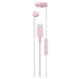 Sony IER-EX15C Auriculares Intrauditivos Alámbricos con USB-C para Llamadas y Música, Color Rosa