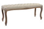 DKD Home Decor Descalzadora Tradicional Natural Beige 37 x 48 x 110 cm Poliester Rubberwood