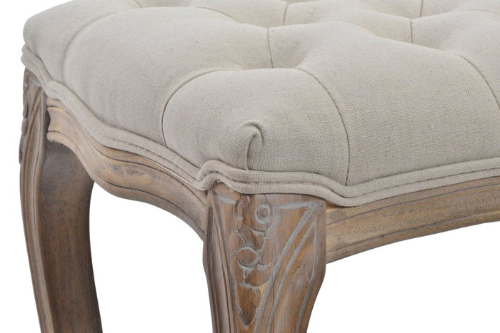 DKD Home Decor Descalzadora Tradicional Natural Beige 37 x 48 x 110 cm Poliester Rubberwood DKD Home Decor Descalzadora Tradicional Natural Beige 37 x 48 x 110 cm Poliester Rubberwood