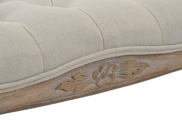 DKD Home Decor Descalzadora Tradicional Natural Beige 37 x 48 x 110 cm Poliester Rubberwood DKD Home Decor Descalzadora Tradicional Natural Beige 37 x 48 x 110 cm Poliester Rubberwood