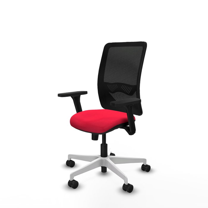 PIQUERAS Y CRESPO Silla de oficina Zulema con mecanismo Sincro, Rojo y Negro PIQUERAS Y CRESPO Silla de oficina Zulema con mecanismo Sincro, Rojo y Negro