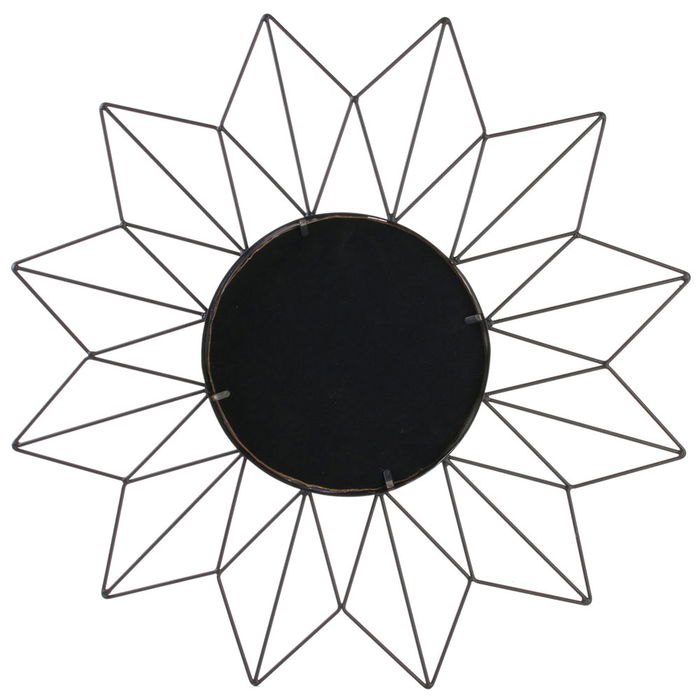 Home Deco Factory Espejo Sol Geométrico Decorativo para Salón o Entrada 50 cm