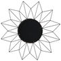 Home Deco Factory Espejo Sol Geométrico Decorativo para Salón o Entrada 50 cm