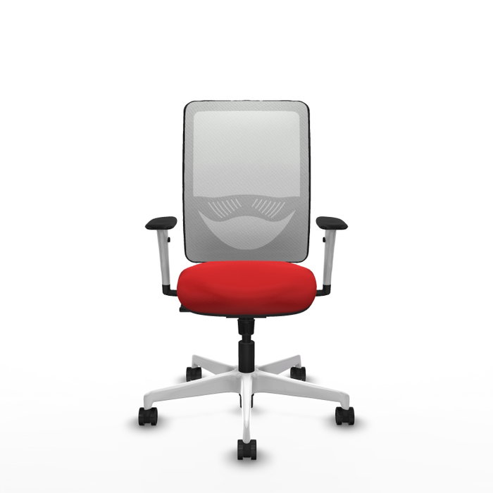 PIQUERAS Y CRESPO Silla de oficina Zulema con mecanismo Sincro, Rojo y Blanco PIQUERAS Y CRESPO Silla de oficina Zulema con mecanismo Sincro, Rojo y Blanco
