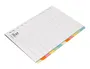Q-connect Separadores DIN A4 Cartulina Multitaladro Juego 12 Unidades Colores Pastel Índice