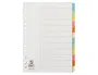 Q-connect Separadores DIN A4 Cartulina Multitaladro Juego 12 Unidades Colores Pastel Índice
