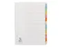 Q-connect Separadores DIN A4 Cartulina Multitaladro Juego 12 Unidades Colores Pastel Índice