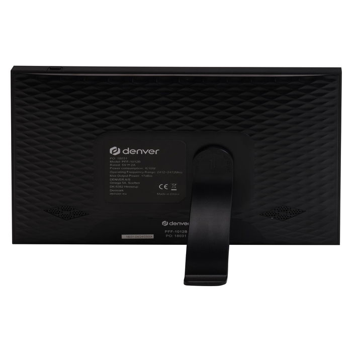 Denver Frameo PFF-1012 - Marco digital, 10.1 pulgadas, pantalla IPS táctil 1280x800, 16 GB, WiFi, USB-C, color negro