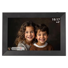 Denver Frameo PFF-1012 - Marco digital, 10.1 pulgadas, pantalla IPS táctil 1280x800, 16 GB, WiFi, USB-C, color negro