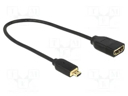 DeLOCK Cable HDMI Micro-D a HDMI-A 20 cm 4K 3D