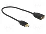 DeLOCK Cable HDMI Micro-D a HDMI-A 20 cm 4K 3D