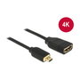 DeLOCK Cable HDMI Micro D a HDMI A Premium Slim 0,2 m